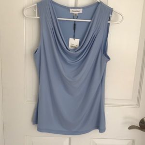 NWT Baby Blue Calvin Klein Top Size Small